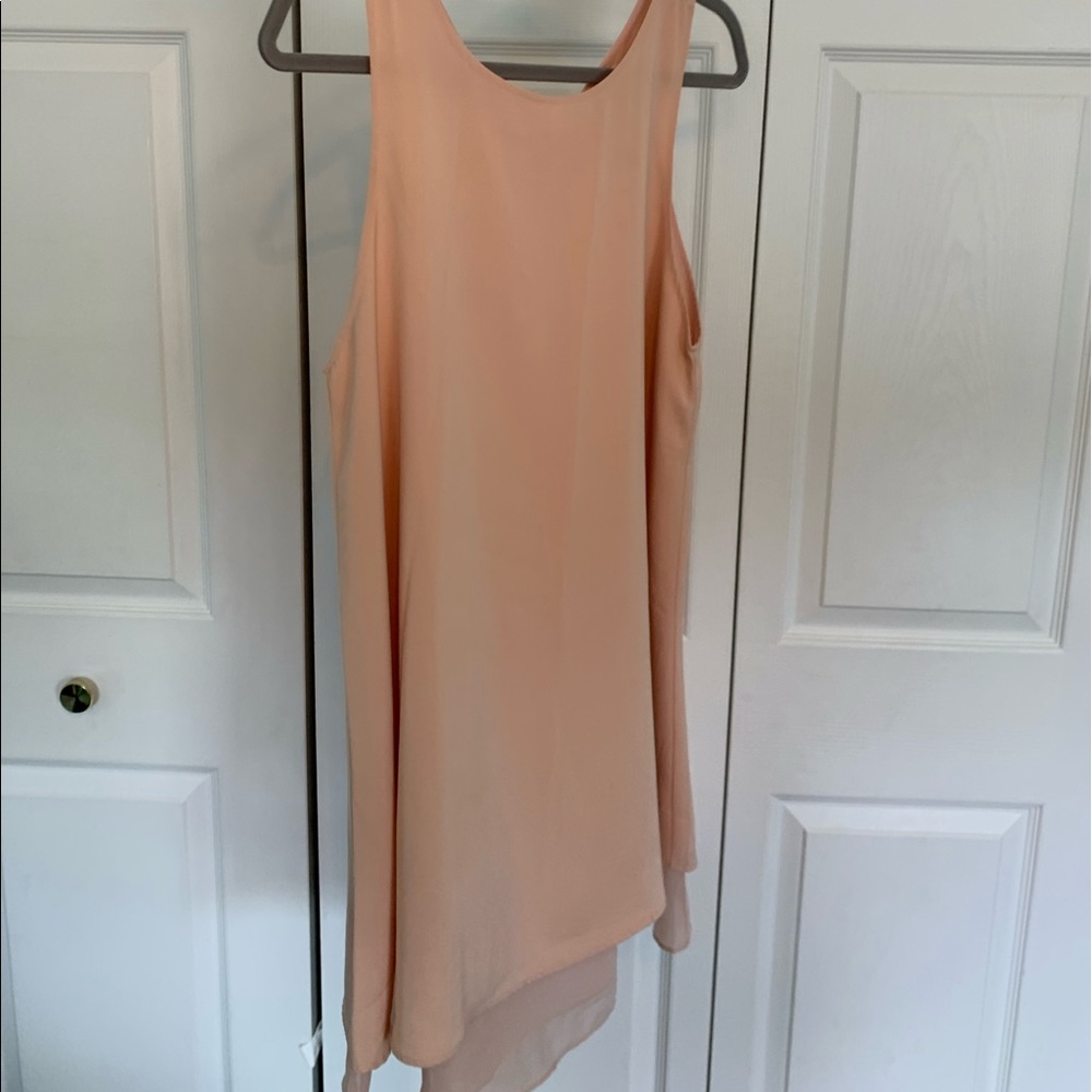 Francesca’s Dual Layer blush pink dress